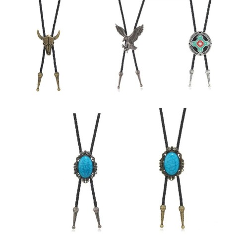 Western cowboy bolo - cowboy, black