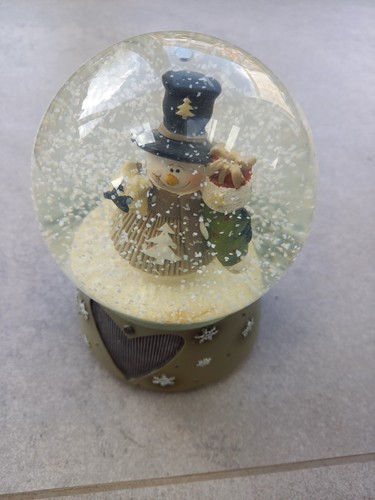 Christmas snow globe - christmas, snowman