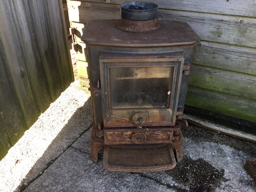 Small log woodburning stove - log,