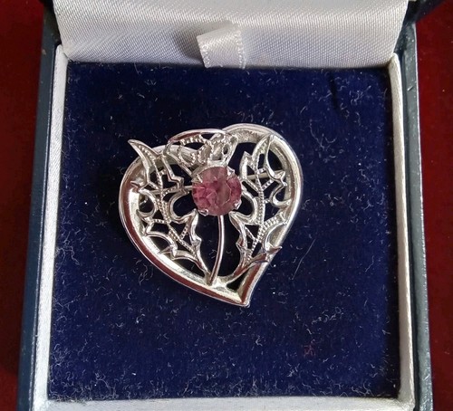 Vintage silver tone heart - vintage,