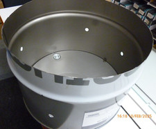 EMPTY OIL DRUM  LOG BURNER, INCINERATOR, FIRE PIT CUT AND DRILLED READY FOR USE