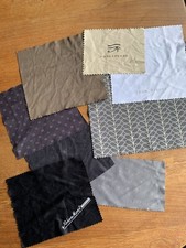 Various High End Sunglasses Glasses Cleaning Cloths, Various sizes Colours X8