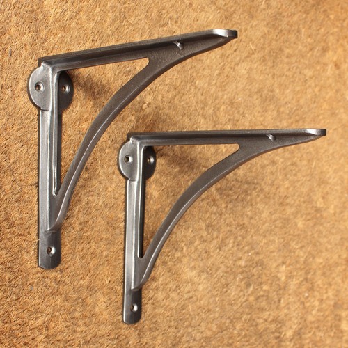 Pair pewter antique cast - pewter, 8"
