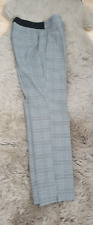ZARA Women’s Black & White Check Jogger Waist Cigarette Trousers  SIZE M