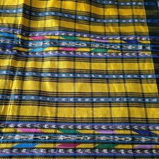 Yellow, Black, Multi, Ikat
