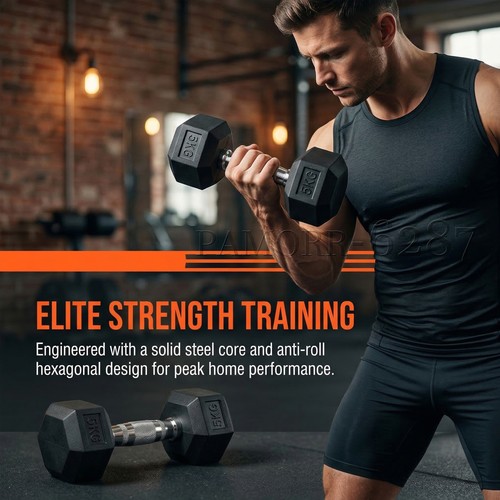 Hex dumbbells anti roll - hex,