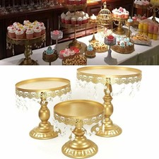 3X Set Gold Cake Stand Cupcake