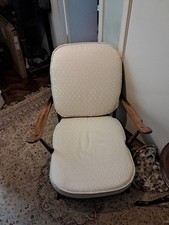Ercol Grandfather Tub Chair Fleur De Lys, And Cushions 