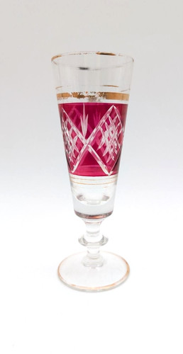 Vintage bohemian ruby cut - bohemian,