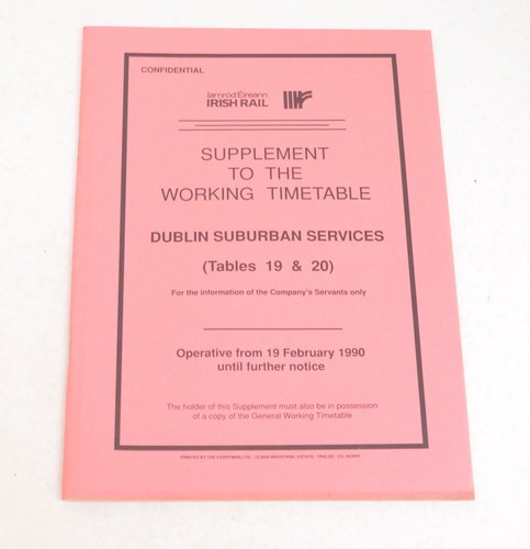 Railway working timetable - railway,