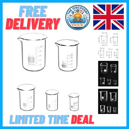 Piece graduated borosilicate - 5-piece,
