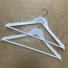 100 WHITE Wooden Coat Hangers