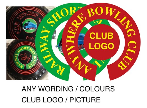 Personalised bowls stickers - bowls,