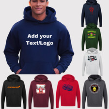 Personalised Custom Printed Hoodie stag hen your text logo unisex workwear top