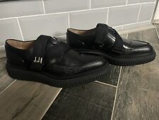DUNHILL BLACK CREPE SOLES CREEPERS BEETLE CRUSHERS SHOES SIZE 44 10-10.5 1950’s