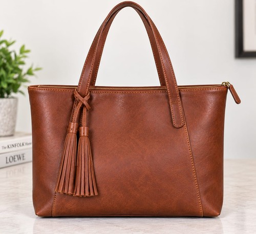 Women brown leather - brown,