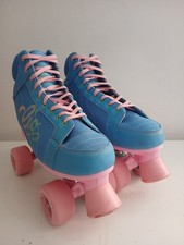 RIO LUMINA pink Blue Roller Skates Size Uk 7 Eu 40.5 Ladies