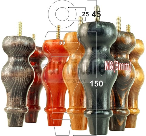Replacement turned wood - 4,