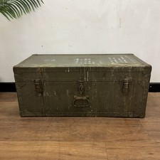 Vintage military footlocker