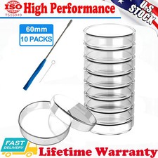 10Pcs 60mm Glass Petri Dish