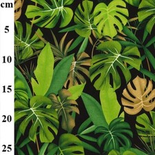 Cotton fabric green tropical - fabric,