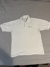 Maver White Match Pole Fishing Polo T Shirt Size Large