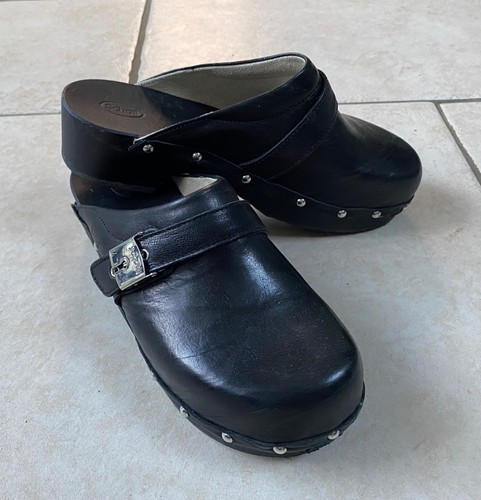 Scholl black leather pescura - leather,