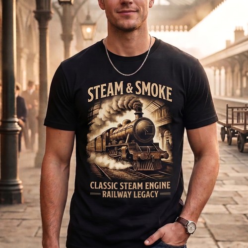 Steam engine men shirt - steam, t