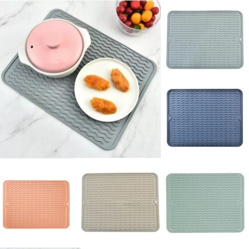 Silicone dish draining mat - dish,