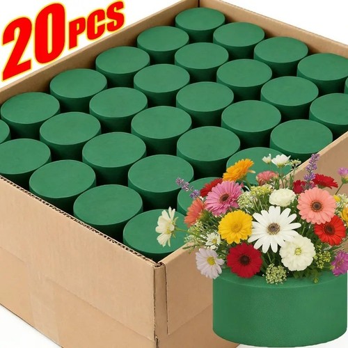 Round floral foam blocks green - floral,