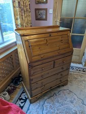 Ducal Victoria Pine Bureau Writing Desk & Drawers