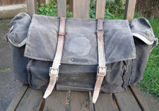 Vintage canvas bicycle saddle - bicycle,