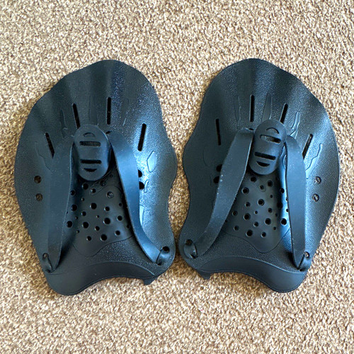 Pair black swimming hand - black,