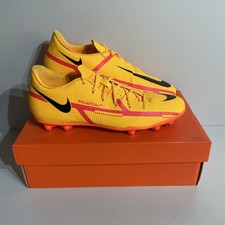 Nike Phantom Football Boots Uk 9.5 GT2 Club FG/MG Yellow Moulded Studs (1)