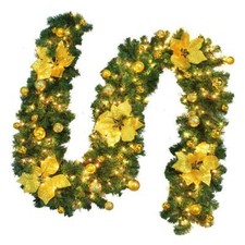 9FT Christmas Garland LED