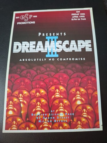 Rave flyer dreamscape iii - dreamscape,