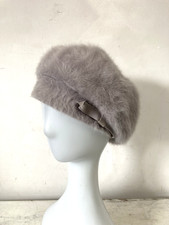 Vintage KANGOL  Furgura Fur Beret Hat MAYFAIR  Bow Detail Size Regular