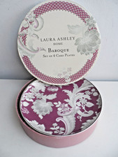 Laura Ashley Baroque Set Of 4 Fine Bone China Cake Plates, BNIB, Home, Tableware