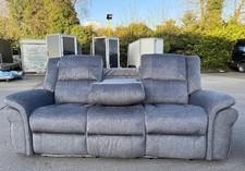Berlin 3 Seater Grey Micro
