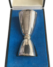 Vintage sterling silver hallmarked spirit whisky measure Dublin 1978 Celtic