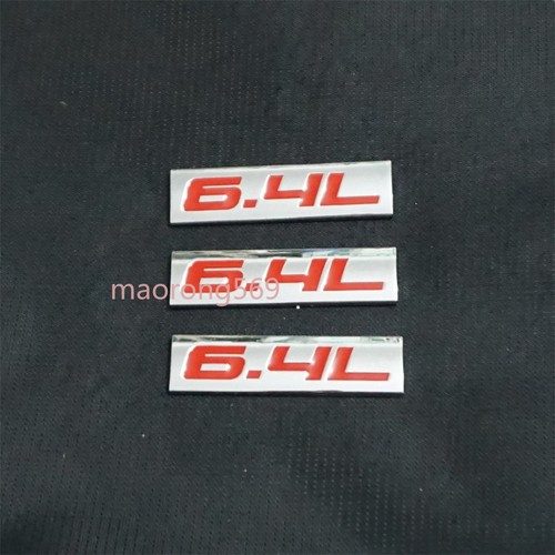 Chrome silver red - 3x, 6.4l