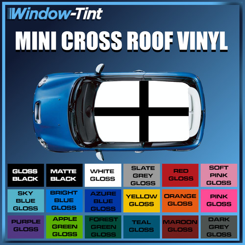 Mini roof cross vinyl stickers - mini,