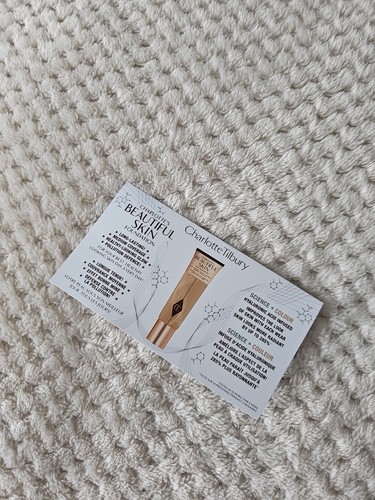 Charlotte tilbury sample card - charlotte,