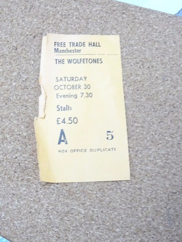 Wolfetones concert ticket - wolfetones,