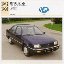 1983-1990 MITSUBISHI LANCER Classic Car Photograph / Information Maxi Card