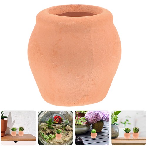 6pcs mini brown ceramic clay - 6pcs,