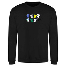 Tranmere Rovers Retro Kits Black Jumper Top Sweatshirt Great Gift For Fans