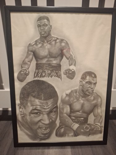 Mike tyson framed boxing - tyson,