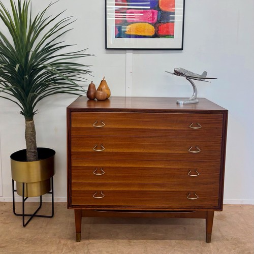 Four drawer mid century - , chest