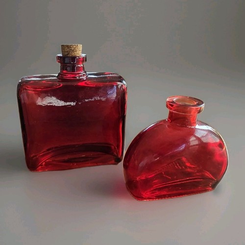 Ruby red heavy - thick, glass